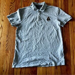 Polo Golf Pro Fit Gray Polo with Bear Logo - Medium